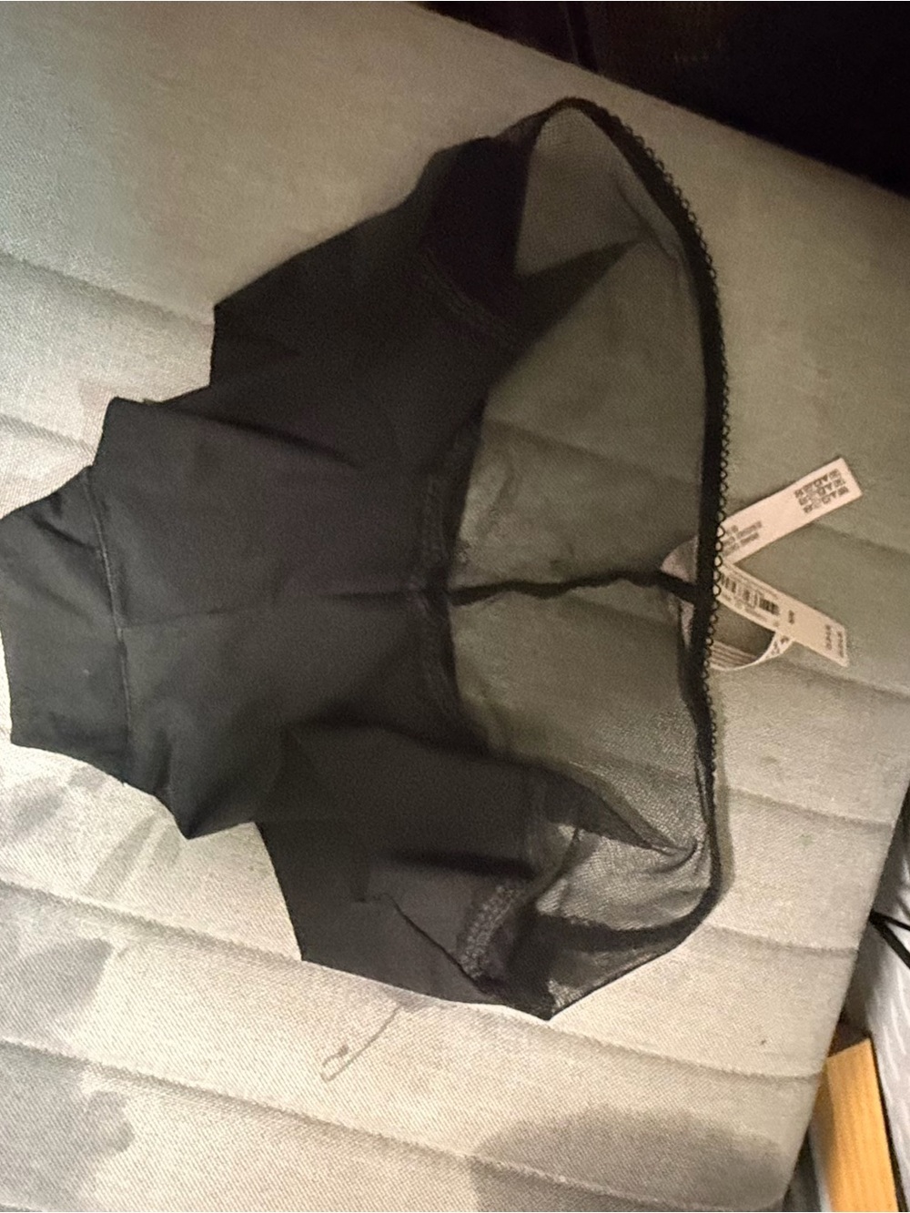 Victoria's Secret Black Mesh Hiphugger Panties - Size Medium NWT